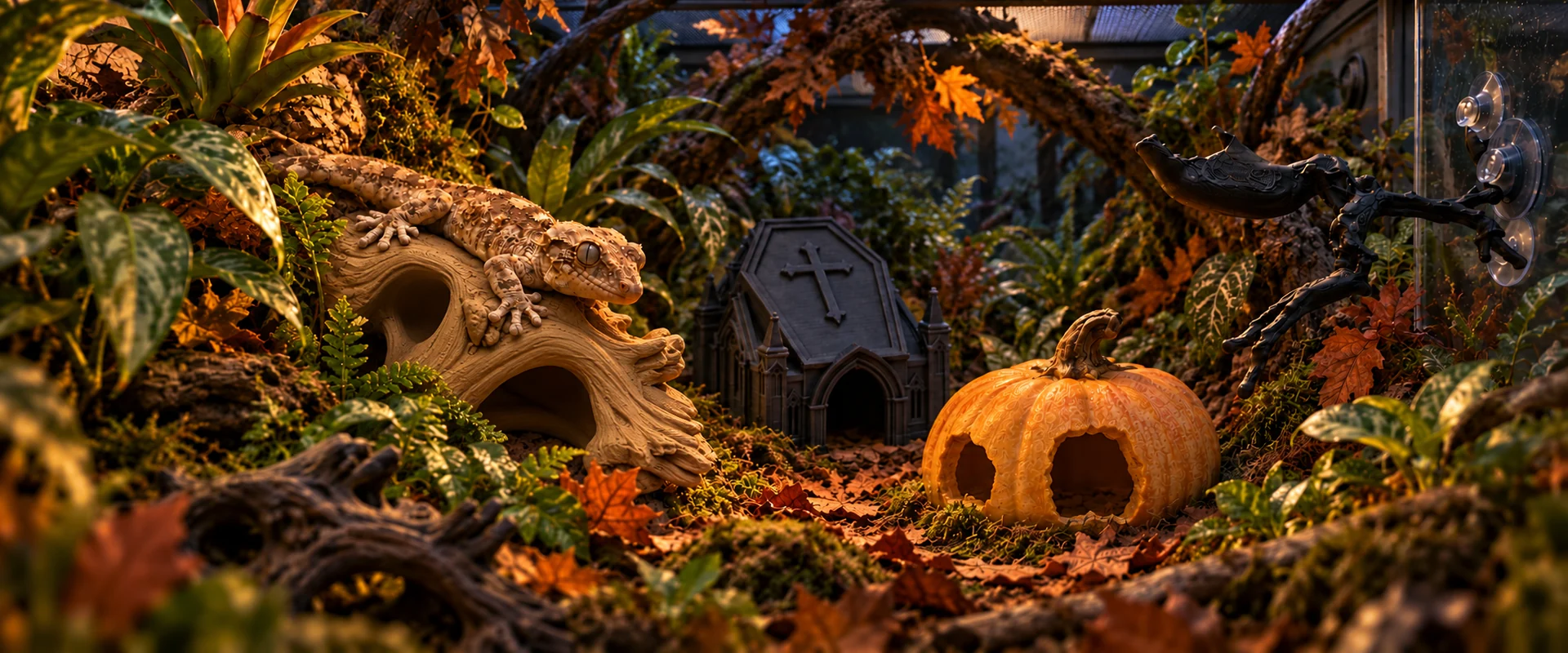 The Haunted Grove — Halloween reptile world
