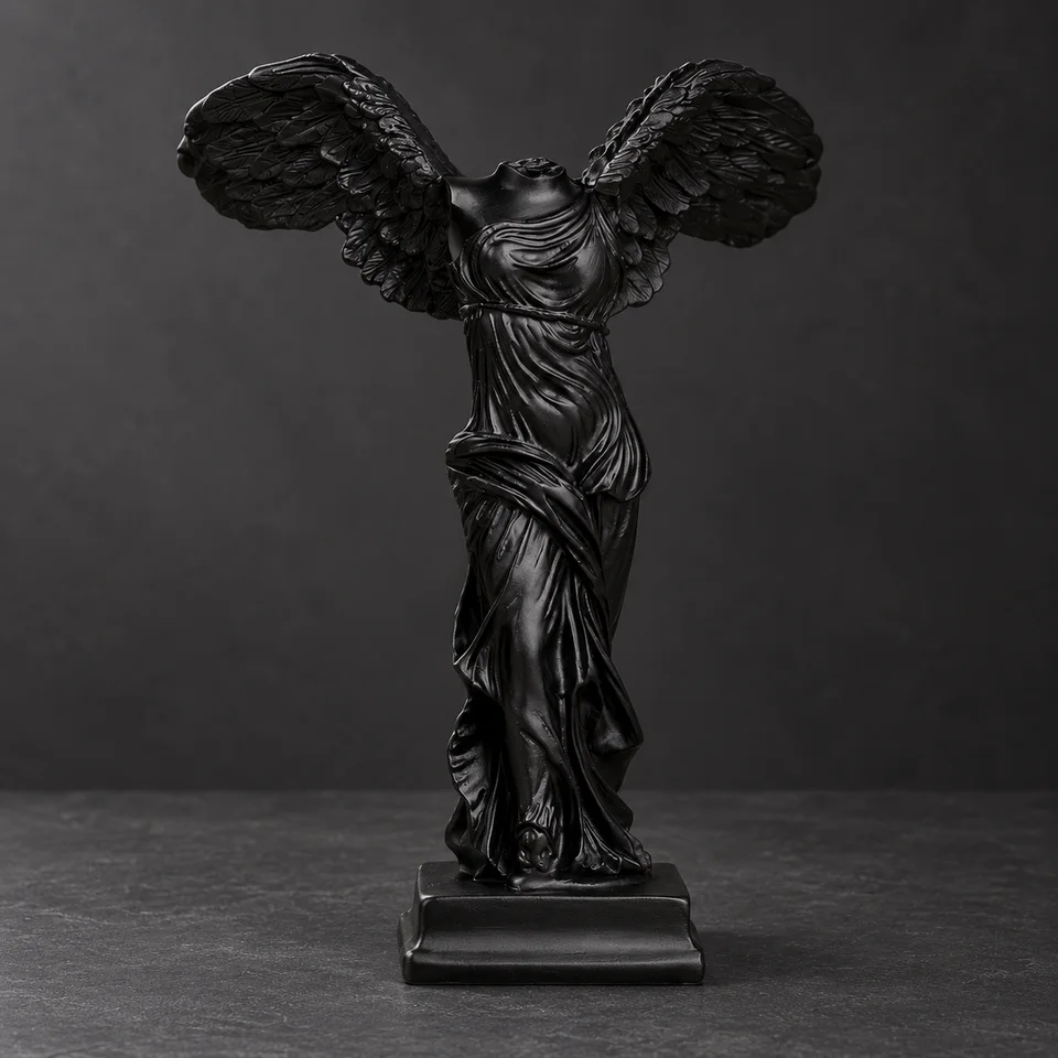 The Victory, Winged statue climbing piece